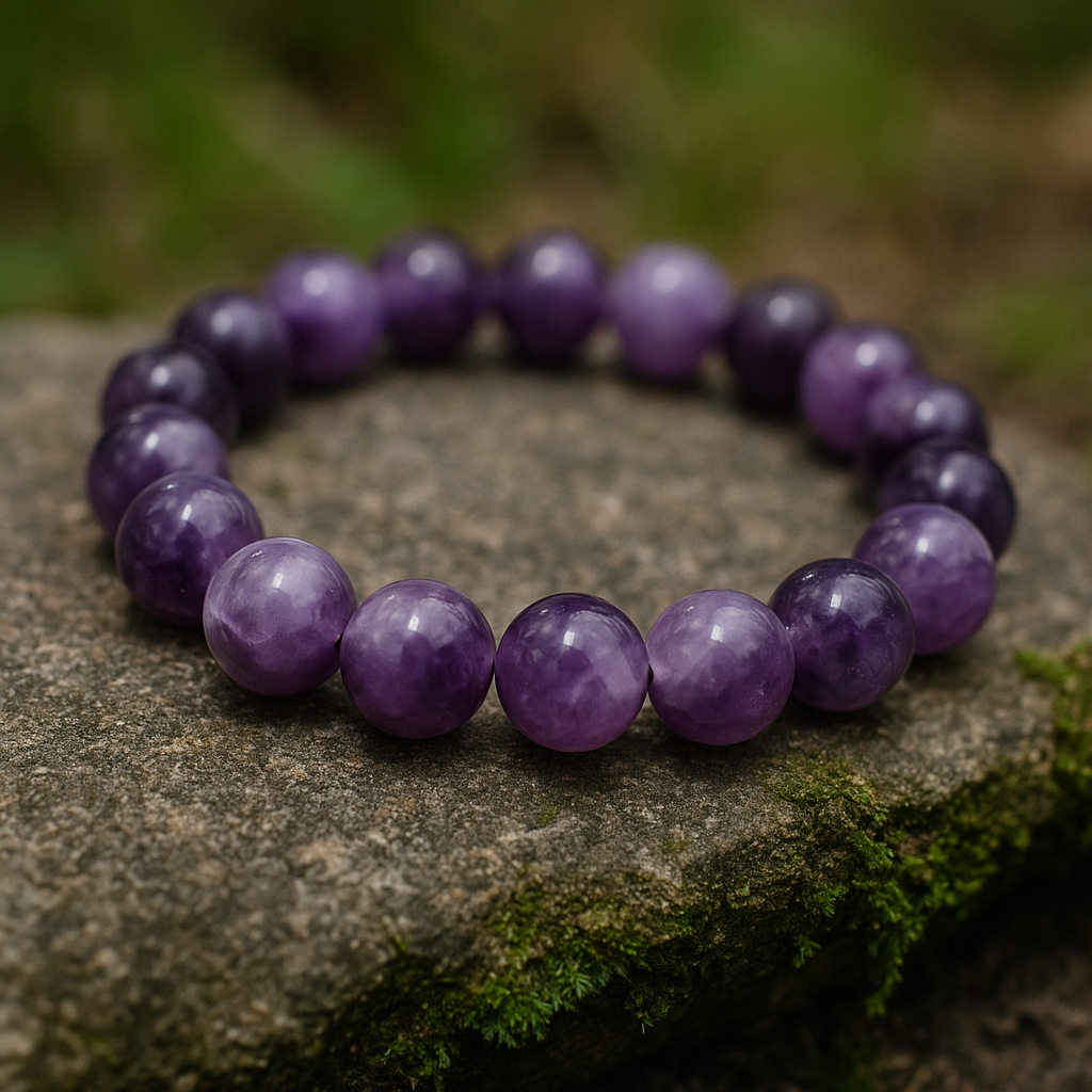 Pulseira de Ametista – Serenidade, Proteção e Intuição 💜