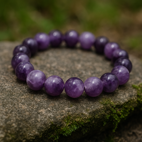 Pulseira de Ametista – Serenidade, Proteção e Intuição 💜